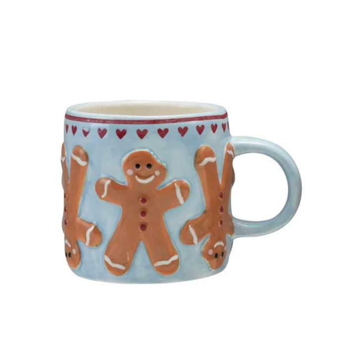 Blue Gingerbread Mug