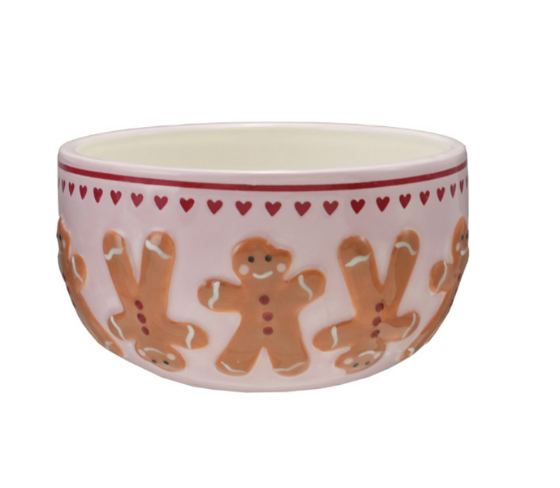 Pink Gingerbread Bowl