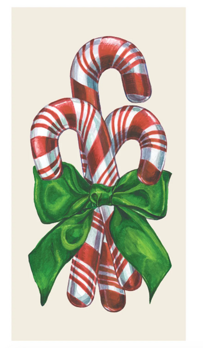 Candy Cane Guest Towel