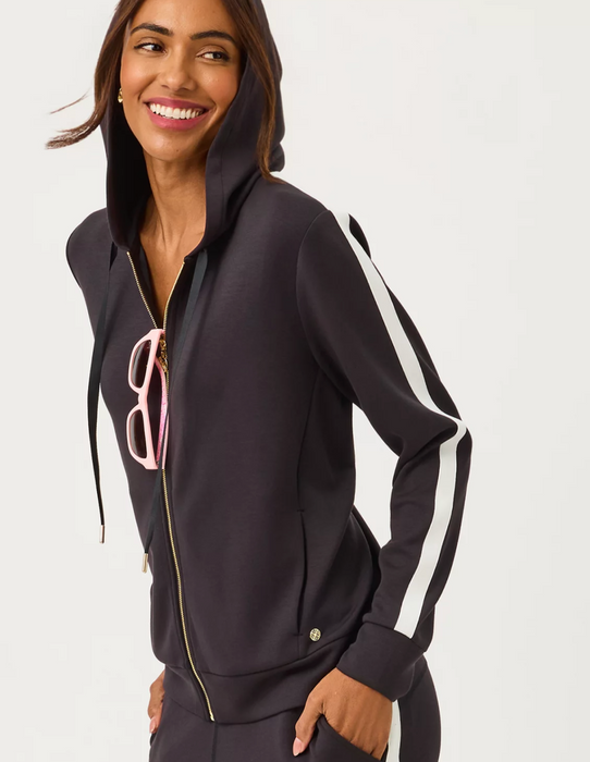 UPF 50+ Fenella Zip Up Hoodie | Noir