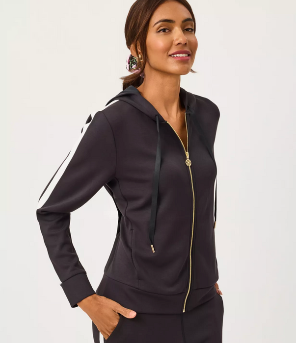 UPF 50+ Fenella Zip Up Hoodie | Noir