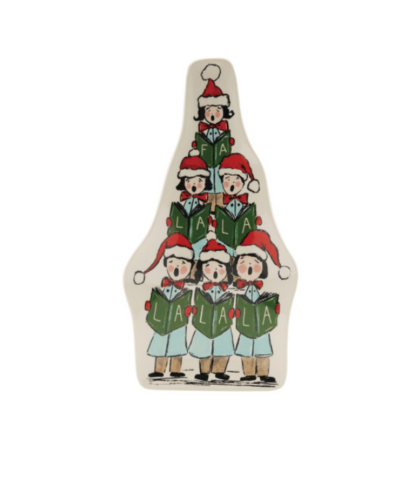 Tree of Carolers Platter