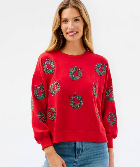 Millie Berry Wreaths Sweatshirt