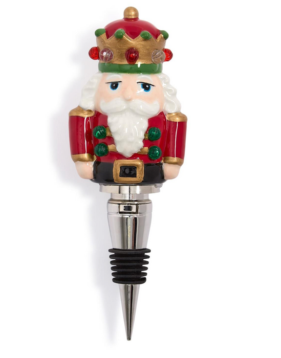 Light-Up Nutcracker Bottle Stopper
