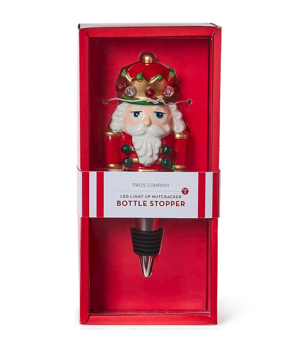 Light-Up Nutcracker Bottle Stopper