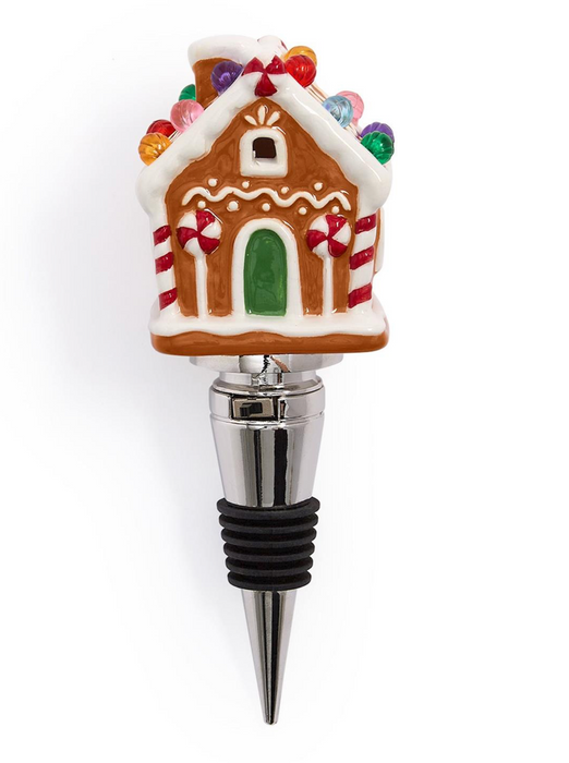 Light-Up Gingerbread Bottle Stopper