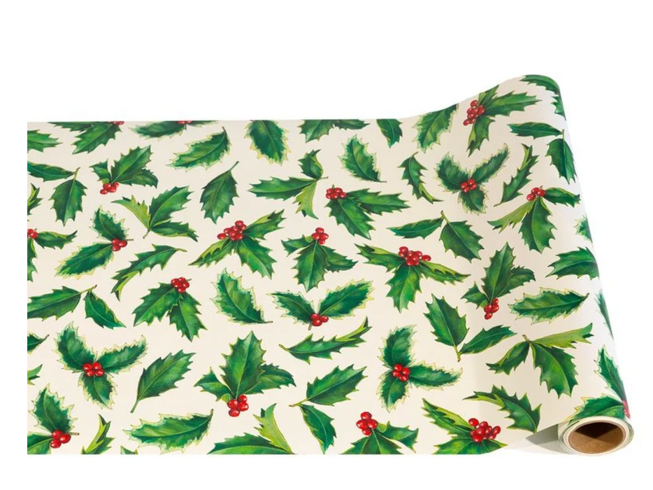 Paper Table Runner | Holiday Holly