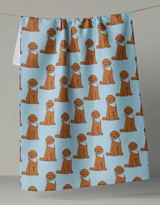 Geometry Tea Towel | Doodle Days Blue