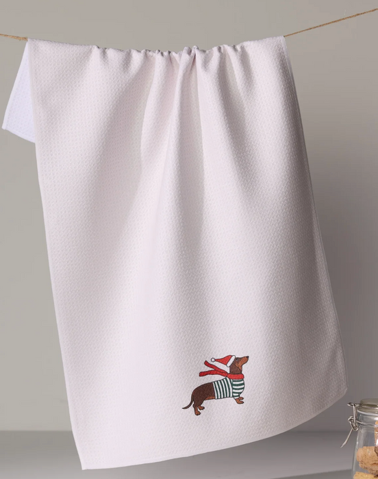 Geometry Tea Towel | Merry Dachshund