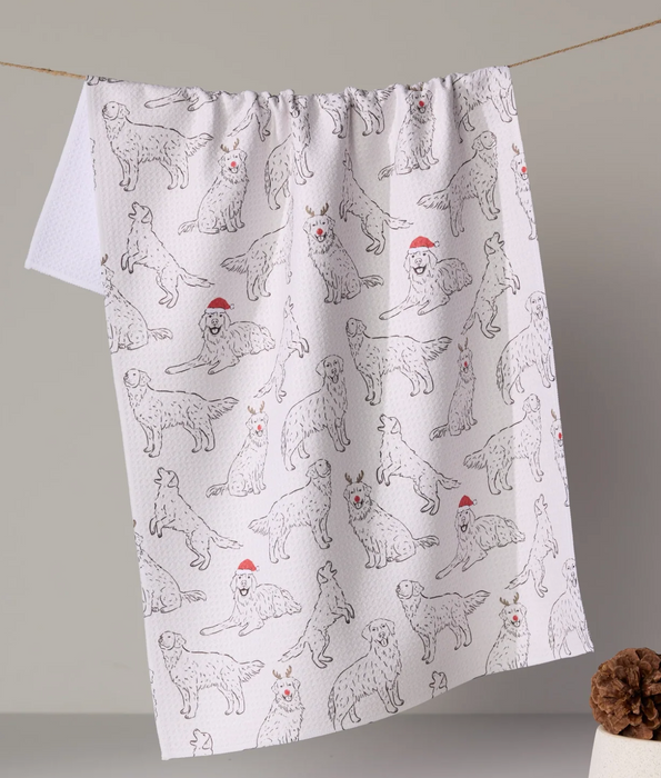 Geometry Tea Towel | Festive Goldens
