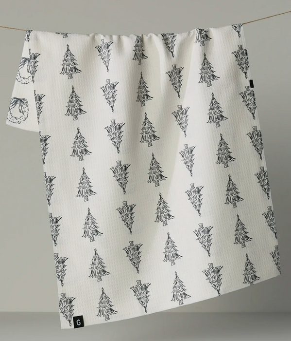 Geometry Luxe Tea Towel | Evergreen Sketches