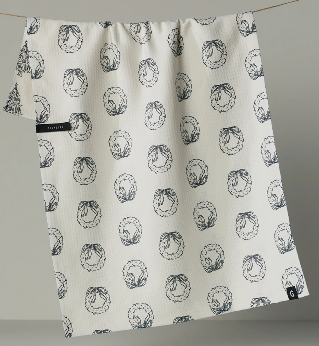 Geometry Luxe Tea Towel | Evergreen Sketches