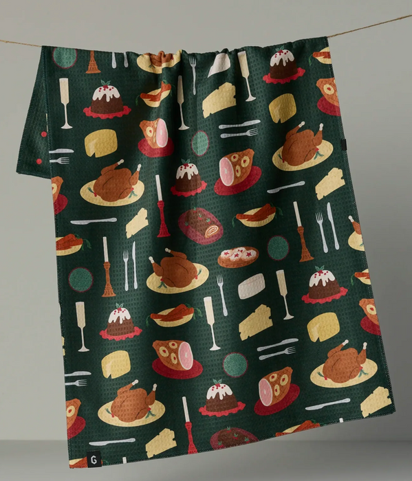 Geometry Luxe Tea Towel | Festive Feast