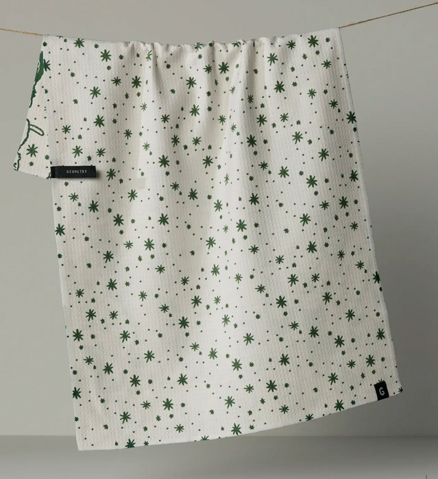 Geometry Luxe Tea Towel | Cozy Kittens