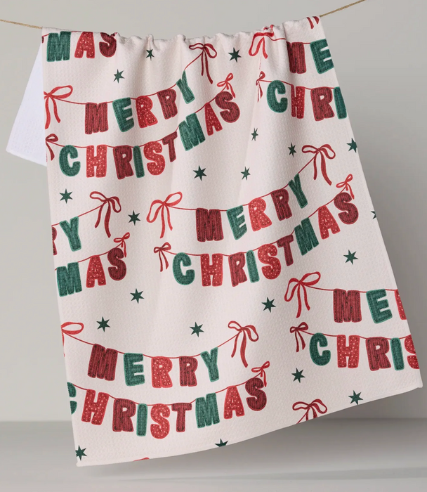 Geometry Tea Towel | Christmas Banner
