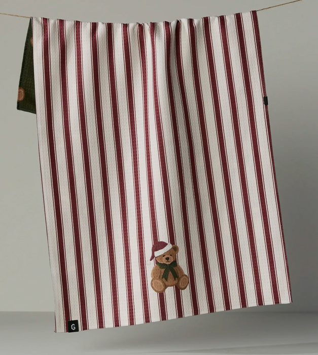Geometry Luxe Tea Towel | Christmas Bear