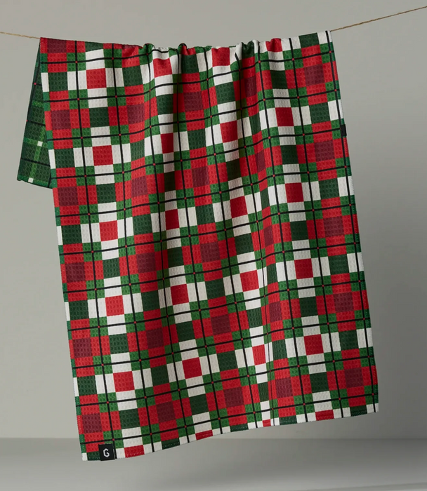 Geometry Luxe Tea Towel | Noel Plaid