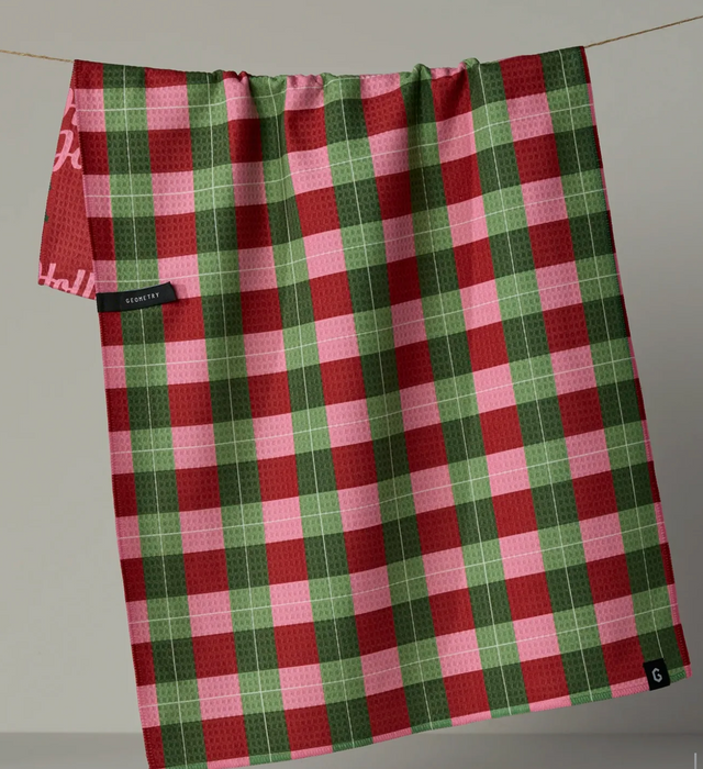 Geometry Luxe Tea Towel | Holly Jolly XMas