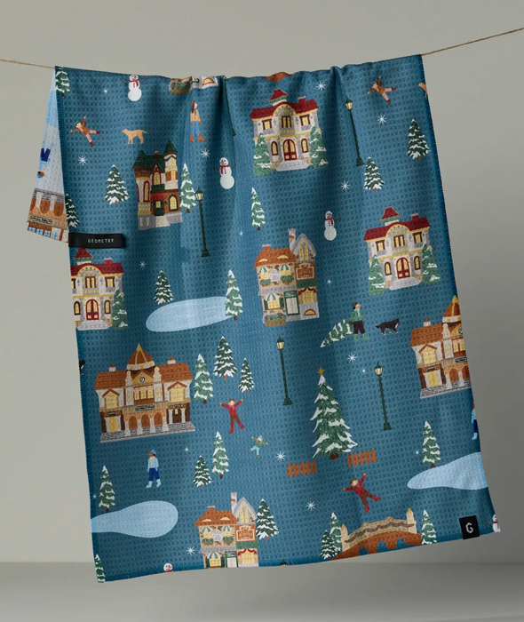 Geometry Luxe Tea Towel | Holiday Nostalgia
