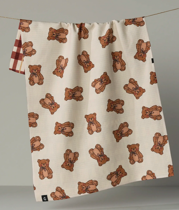 Geometry Luxe Tea Towel | Plaid Teddy