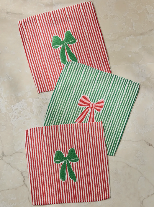 Geometry Dishcloth Set | Ribbon Bows