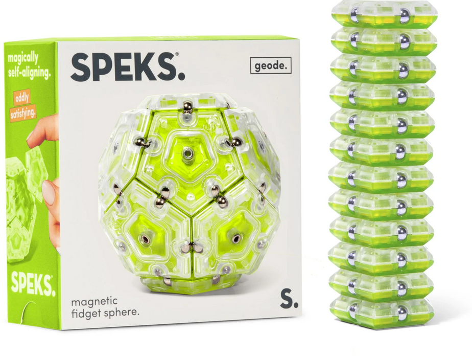 Speks Geode Sphere | Peridot