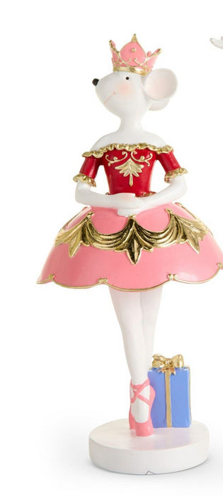 10" Nutcracker Mouse King and Ballerina