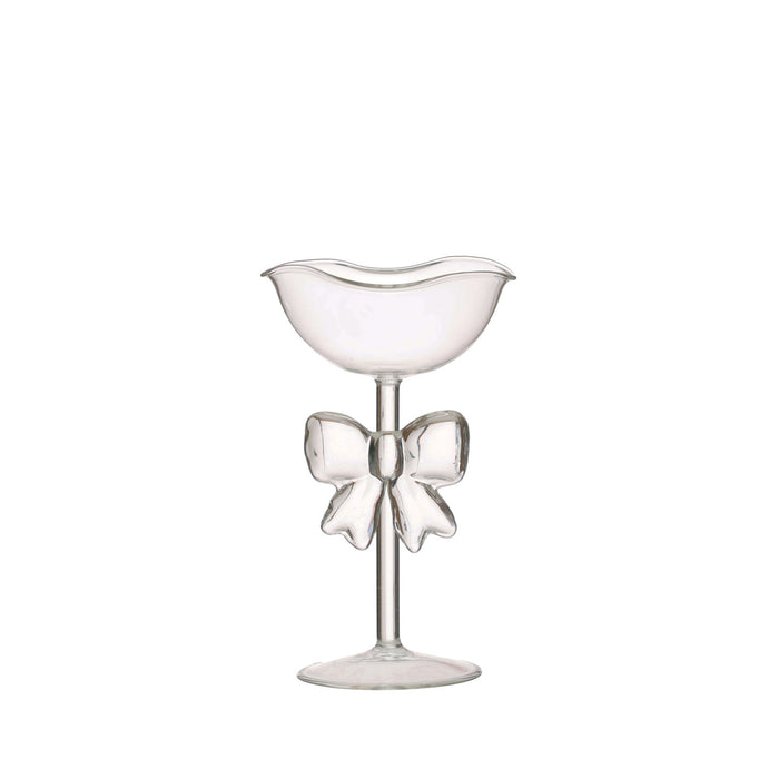 Glass Pedestal Bowl with Bow