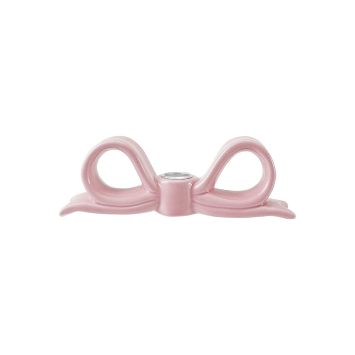 Pink Bow Taper Holder