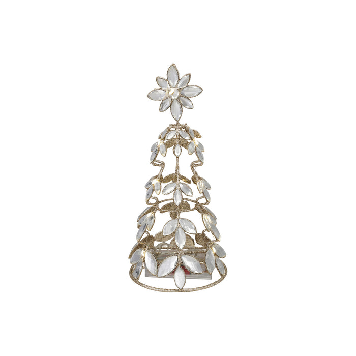 Metal Tree with Acrylic Jewels & LED Light