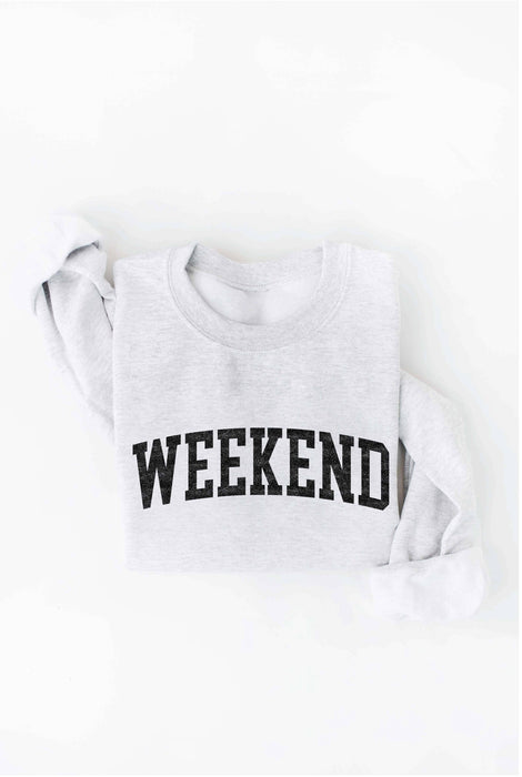 Heather Royal WEEKEND Sweatshirt