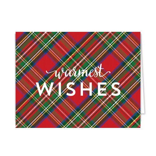 Folded Notecard Set of 10 | Tartan Warm Wishes
