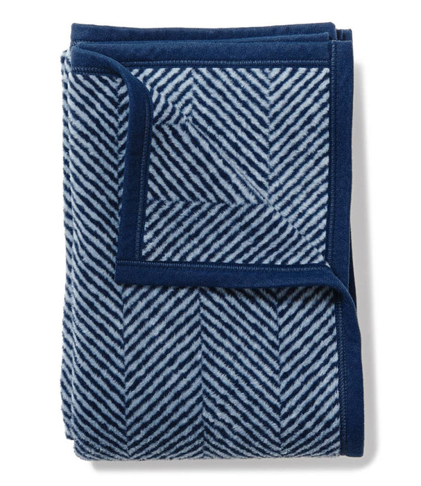Harborview Herringbone Navy Blanket Original