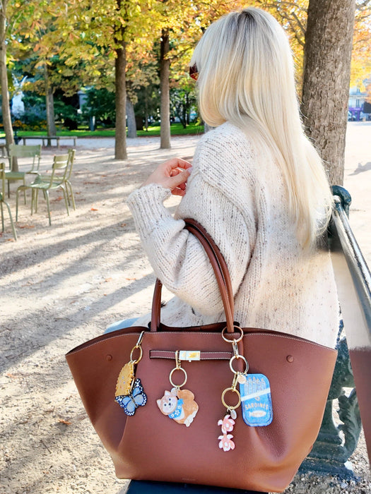 Monarch Butterfly Bag Charm + Keychain