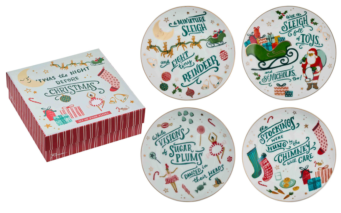 `Twas the Night Before Christmas Plates Set