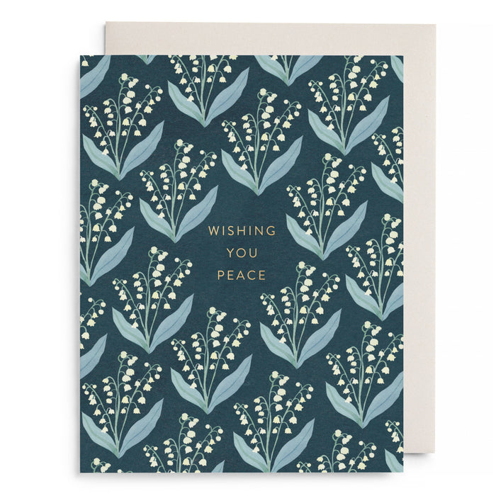 Lily of the Valley Sympathy Card