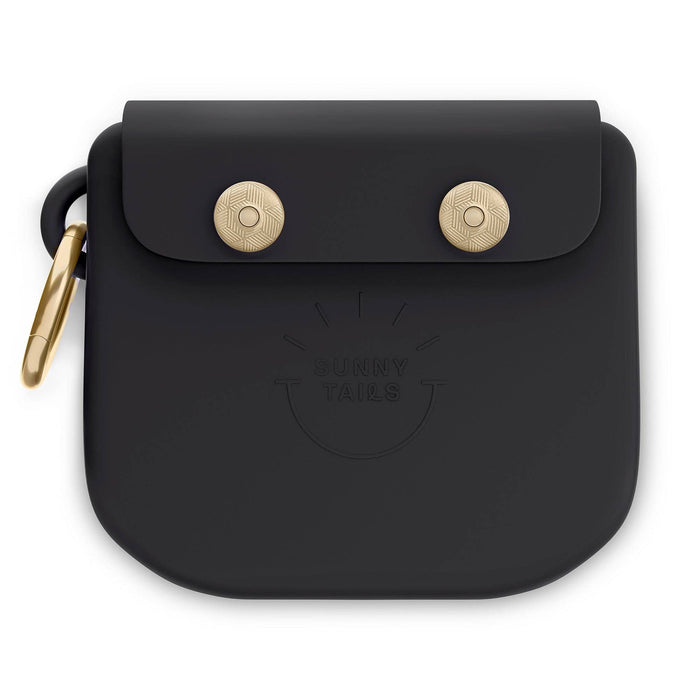 Lg Ember Black Dog Treat Pouch