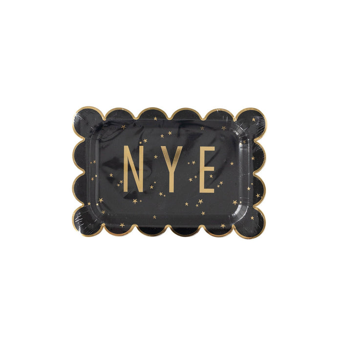 Happy New Year NYE Scallop Plate