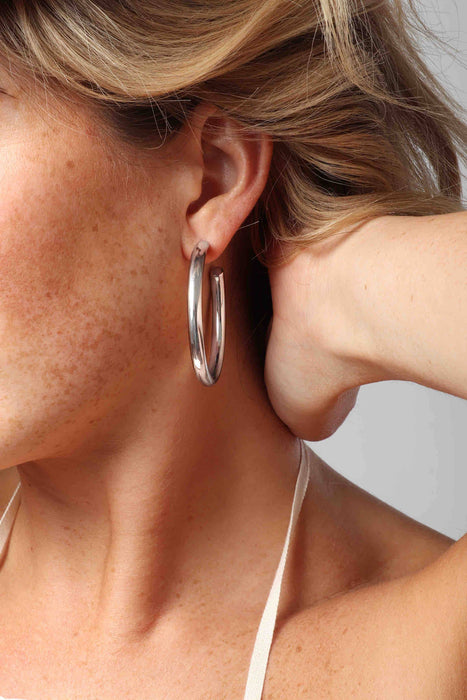 Gold Michaela 2" Hoops