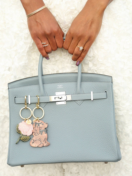 Hydrangea Bag Charm + Keychain