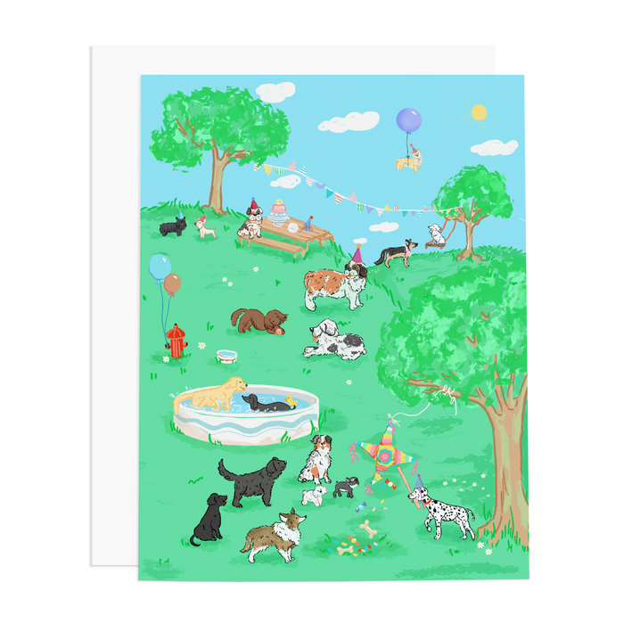 Dog Party Card