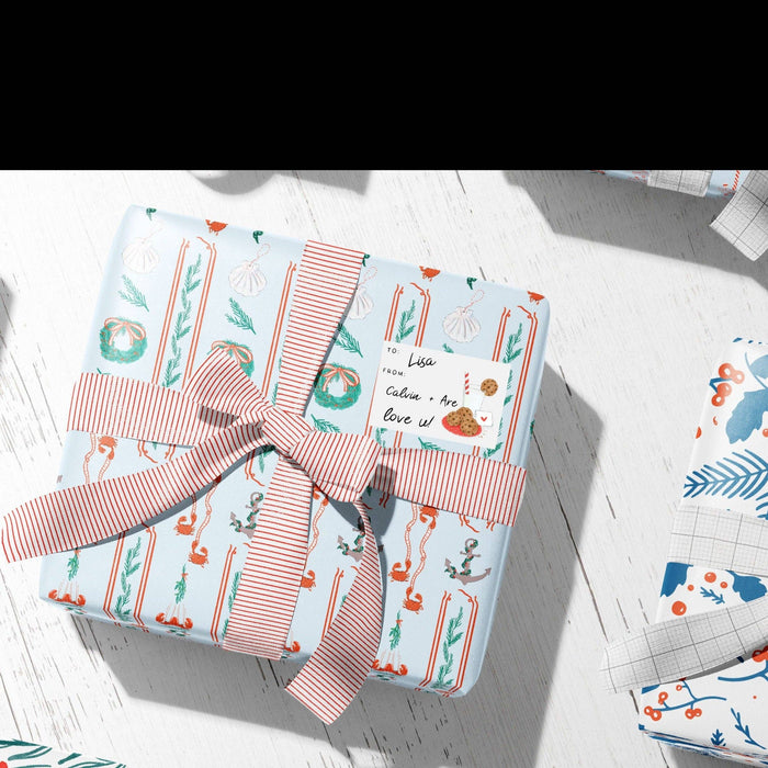 Checked Twice Gift Label Sheets