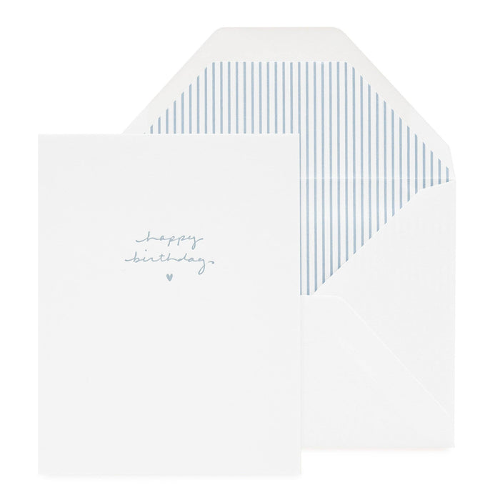 Blue Happy Birthday Card