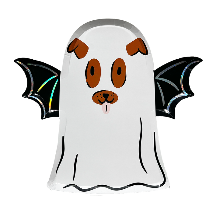 Trick or Treat Street Dog Ghost Plates