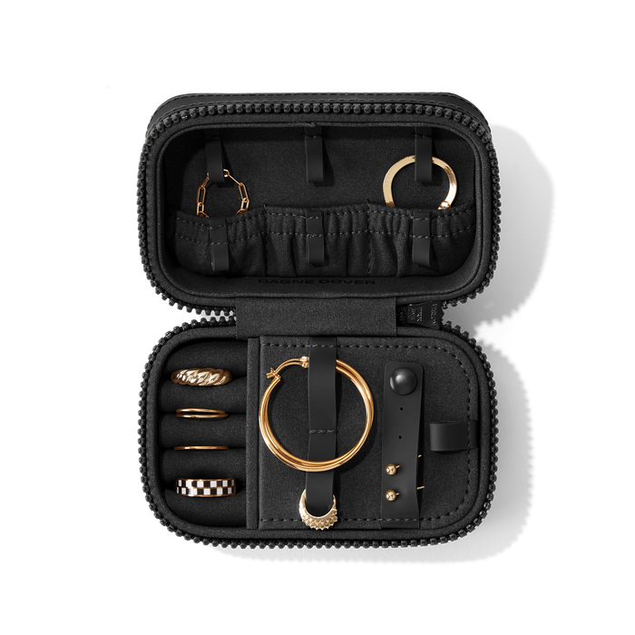 Frankie Jewelry Case in Onyx, Small
