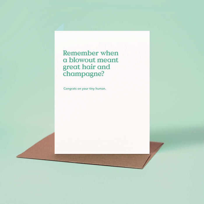 Blowout New Baby Card