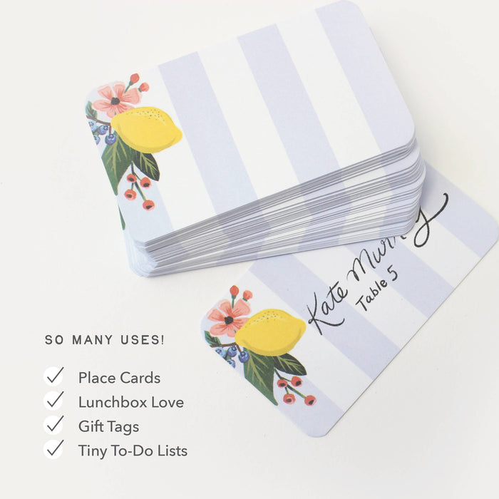 Lemon Stripe Pocket Notes