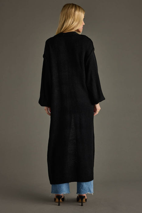 Black Duster Cardigan