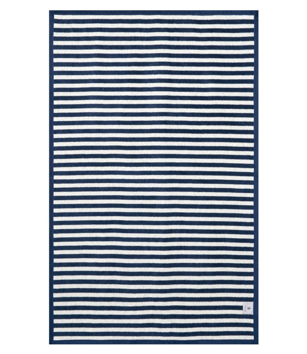Sideline Stripe Navy Midi Blanket