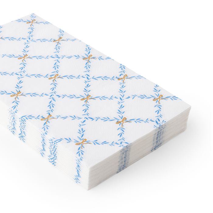 Sky Blue Trellis Guest Towel